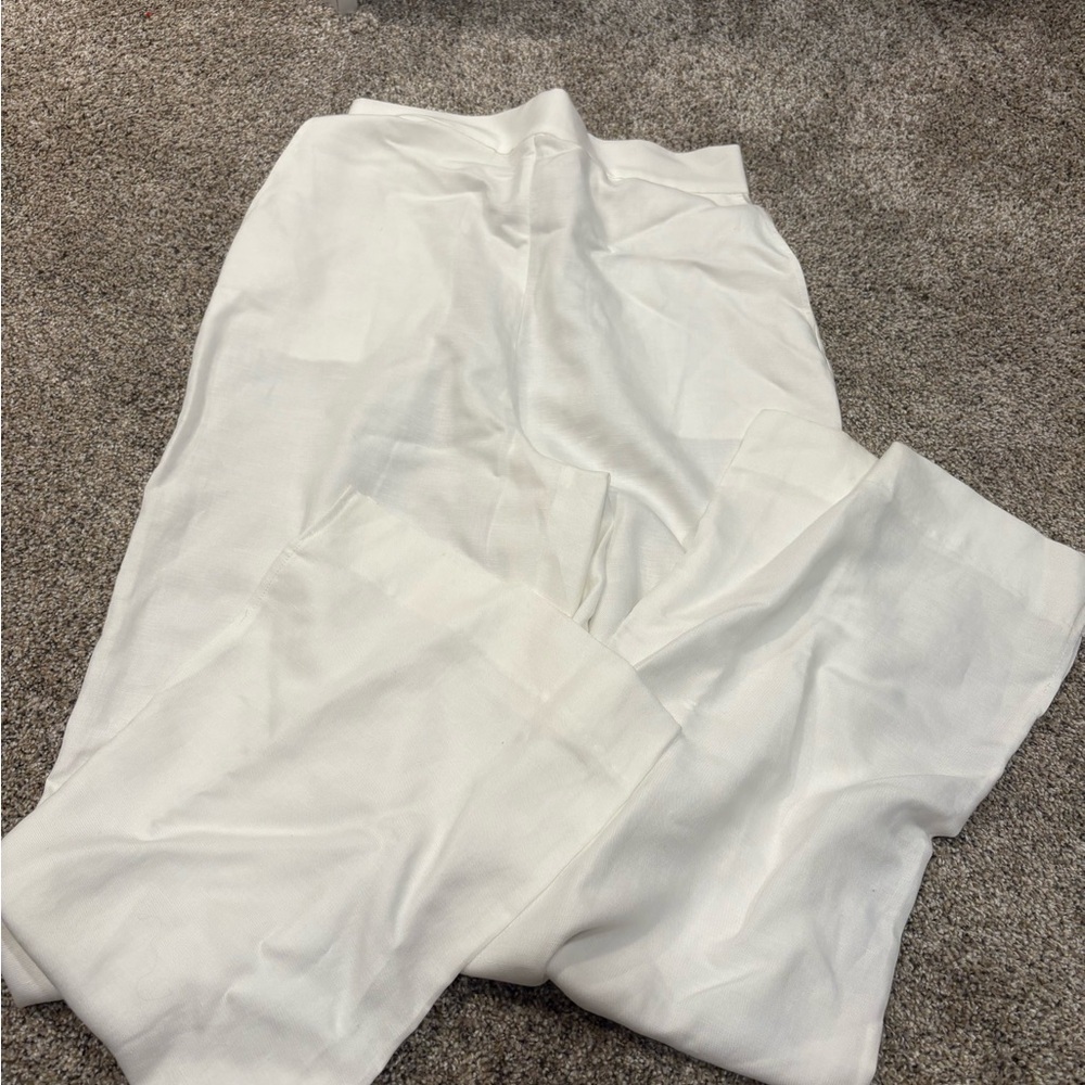 Favorite daughter THE REBOUND LINEN-BLEND PANT IN WHITE medium - Picture 4 of 6